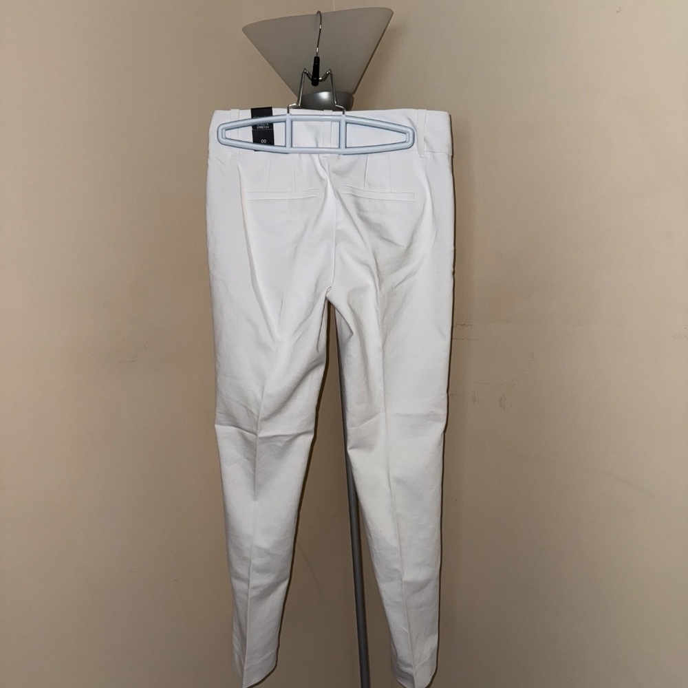 WHBM White Ankle Dress Pants - Size 00 Slim - Picture 2 of 6